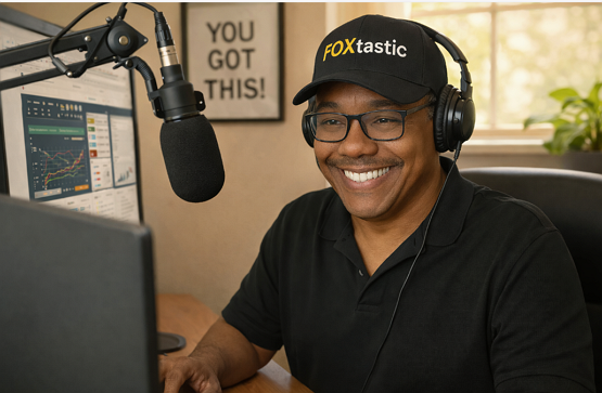 Dan G. Fox, founder of One Wise Link, smiling at his workstation